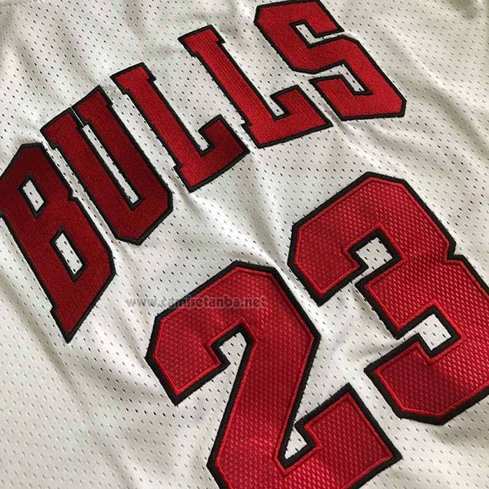 Camiseta Manga Corta Chicago Bulls Michael Jordan NO Blanco